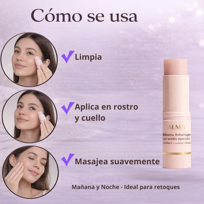 Tu Piel Radiante Sin Agujas Ni Dolor - Bálsamo Antiarrugas Alma